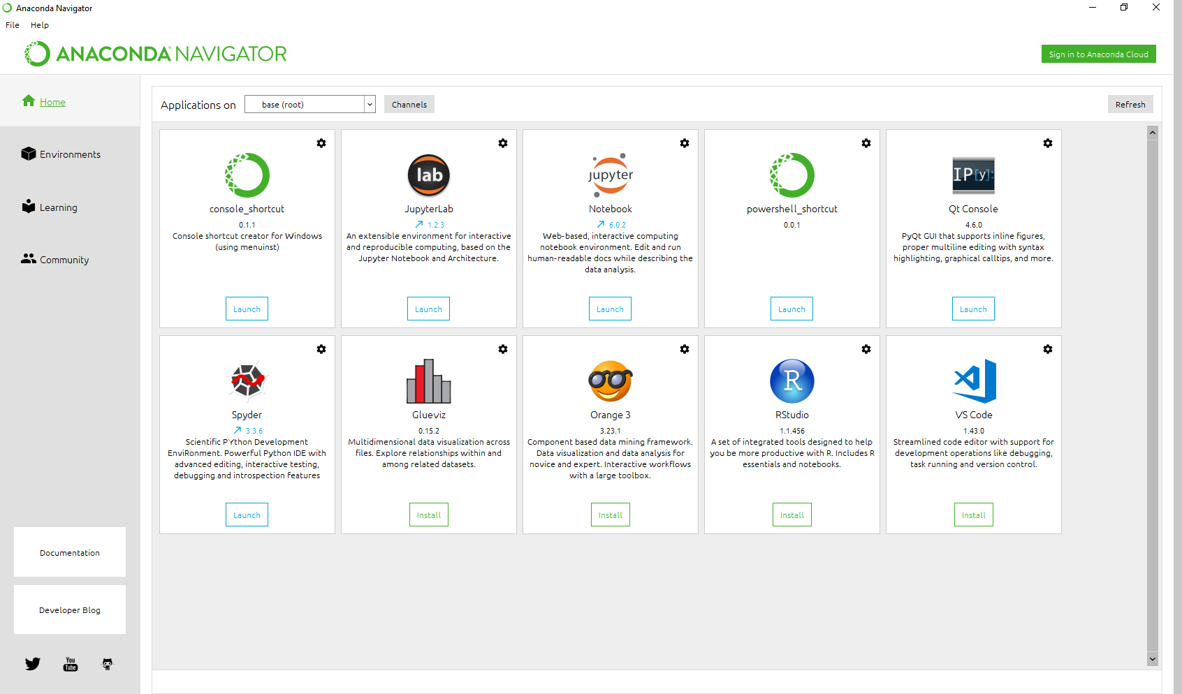 anaconda navigator