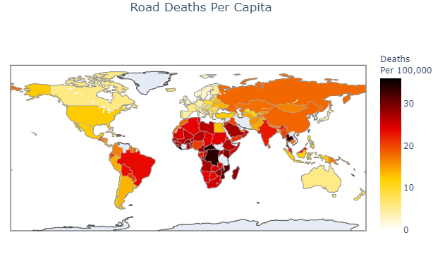 road deaths per capita