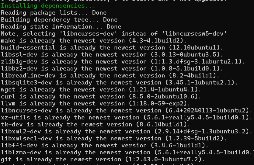 Install Dependencies On Linux Server For Python Dev