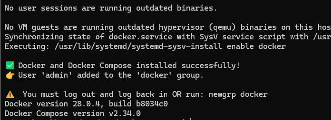 Automate installing docker