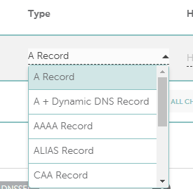 Adding A record on Domain Name Registrar