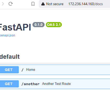 FastAPI Docs From Server