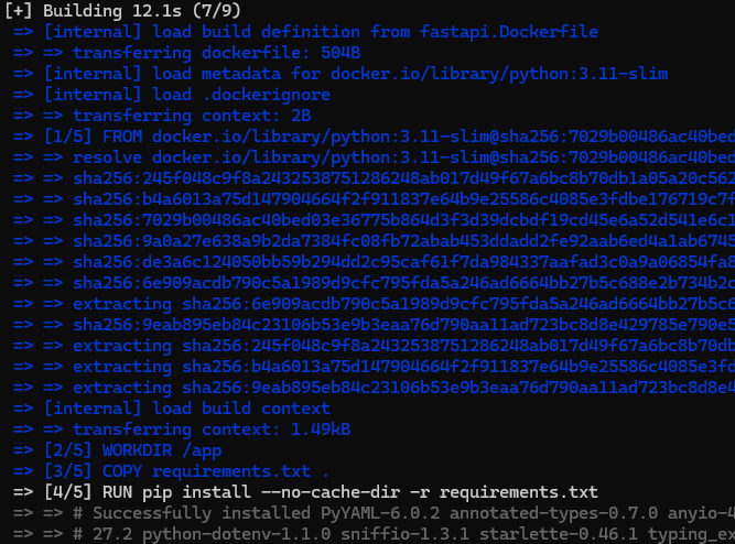 Docker Build Printout 