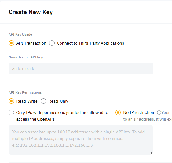 Create Bybit API key part 3