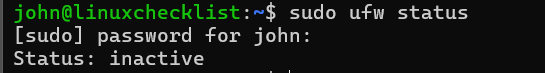 Check Server Firewall Status