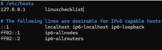 Change Linux server hostname part 2