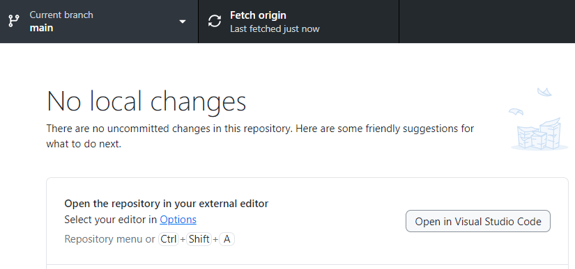 Open Github Repo With Desktop Application 