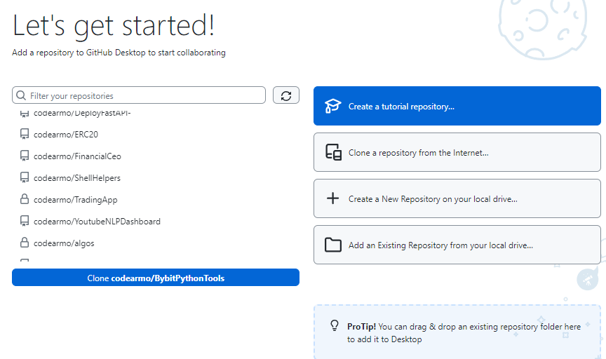 Github Desktop Install Final Successful Image