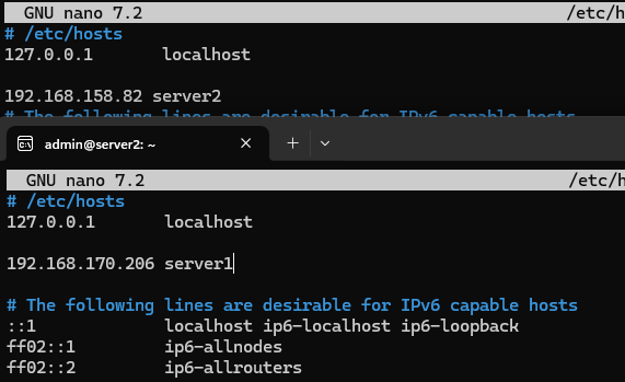 creating hostname on /etc/hosts
